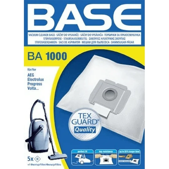 Φωτογραφία προϊόντος: BASE BA1000 Σακούλες Σκούπας 5τμχ Made in Germany