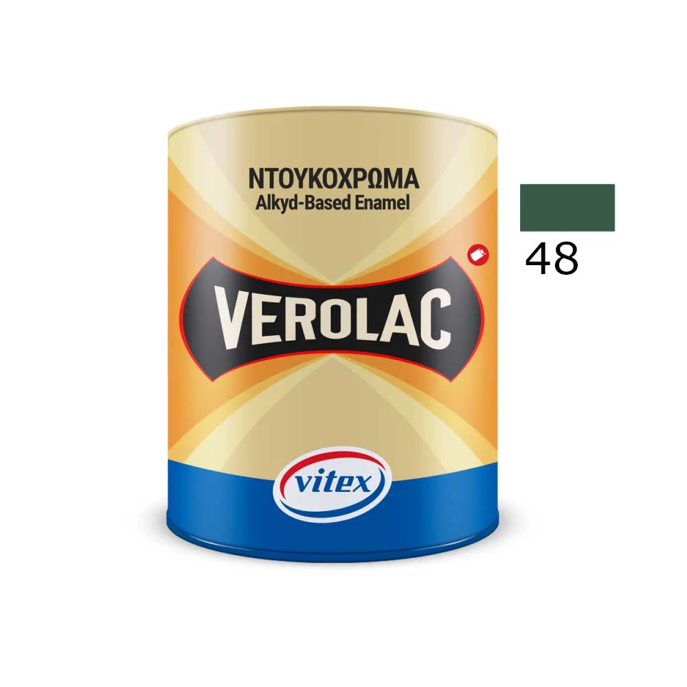 Φωτογραφία προϊόντος: Vitex VEROLAC No 48 Βερνικόχρωμα Διαλύτου για Μεταλλικές και Ξύλινες Επιφάνειες Κυπαρισσί Ανοιχτό 0.180 lt