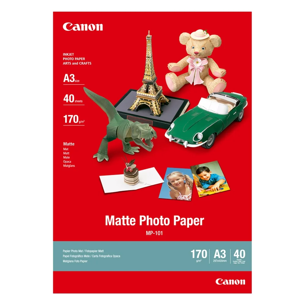 Φωτογραφία προϊόντος: Canon Φωτογραφικό Χαρτί A3 Matte 170g/m² 40 Φύλλα (7981A008) (CAN-MP101A3)