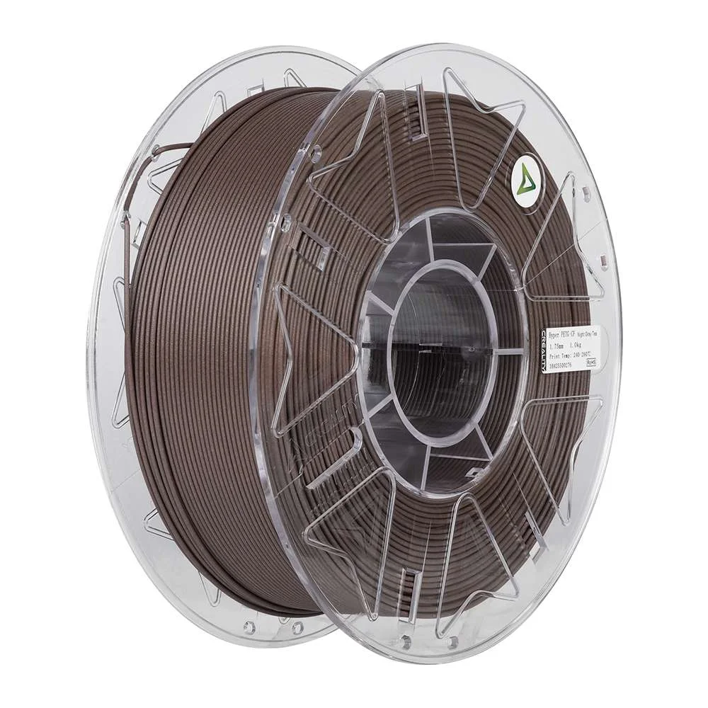 Φωτογραφία προϊόντος: Creality Hyper PETG-CF Milk Tea Brown Carbon Fiber 3D Printer Filament, High Strength, 1 kg Spool1.7