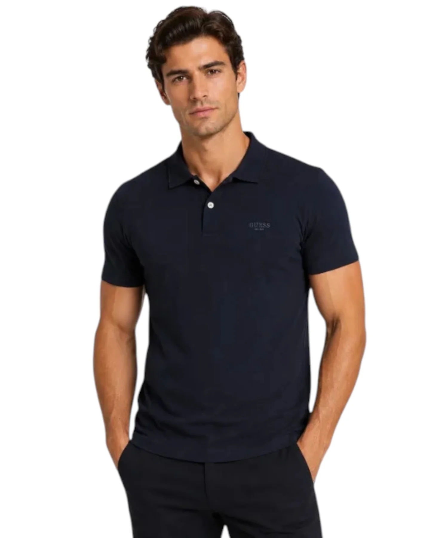 Φωτογραφία προϊόντος: Guess - Ανδρικό Polo T-shirt M6YP07K4104-G7V2 Μπλε Σκούρο
