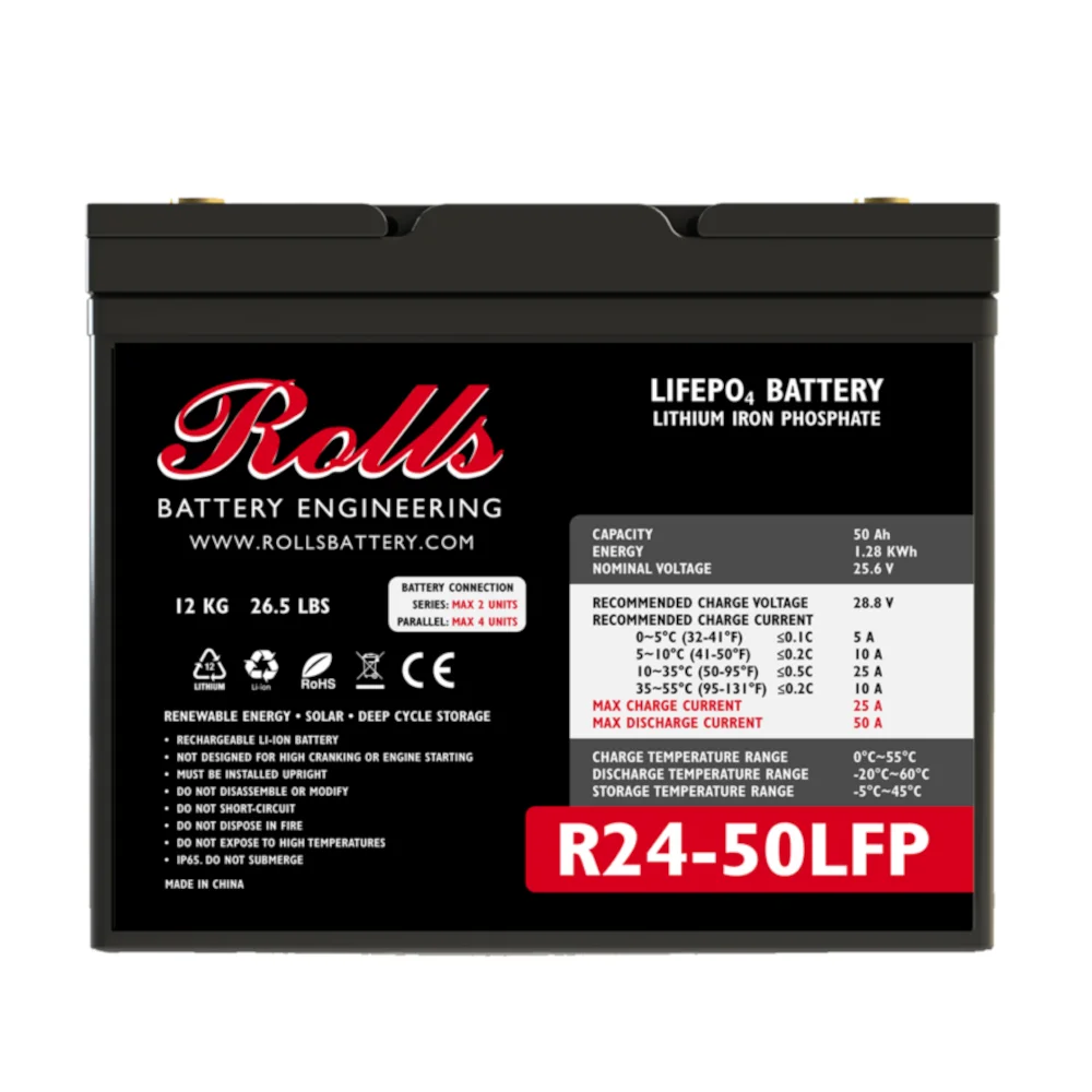 Φωτογραφία προϊόντος: Μπαταρία λιθίου Rolls R24 50LFP 24V 50Ah