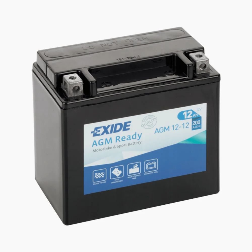 Φωτογραφία προϊόντος: Exide Technologies Μπαταρία μοτοσυκλέτας EXIDE AGM12-12 12V 12Ah