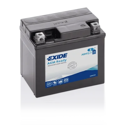 Φωτογραφία προϊόντος: Exide Technologies Μπαταρία μοτοσυκλέτας EXIDE AGM12-7 12V 6Ah