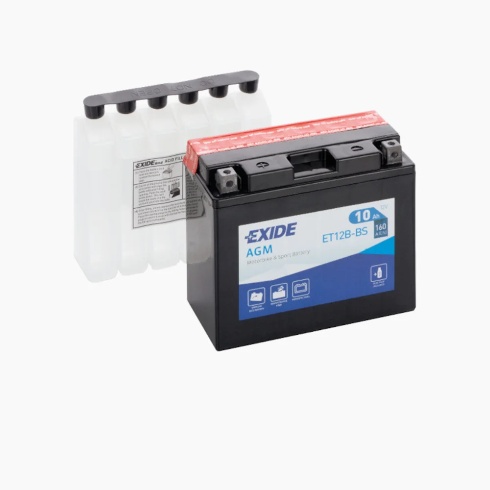 Φωτογραφία προϊόντος: Exide Technologies Μπαταρία μοτοσυκλέτας EXIDE ET12B-BS 12V 10Ah
