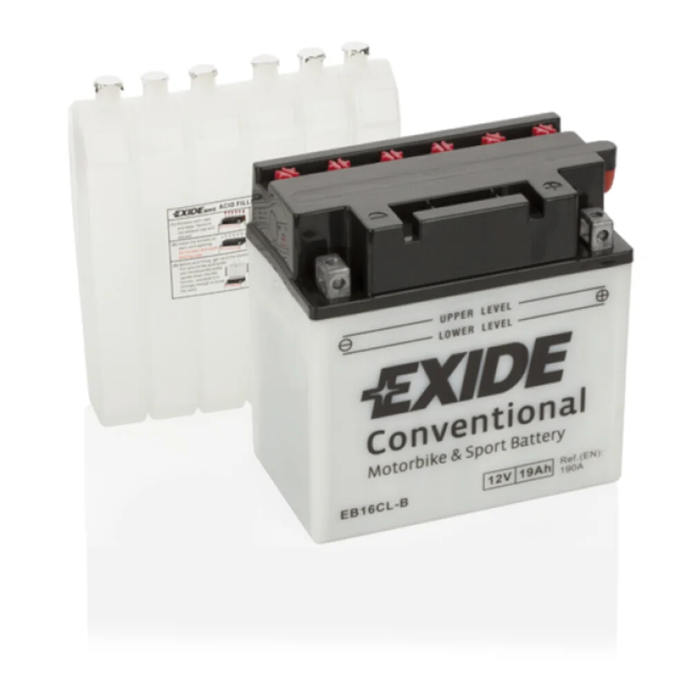 Φωτογραφία προϊόντος: Exide Technologies Μπαταρία μοτοσυκλέτας EXIDE EB16CL-B 12V 19Ah