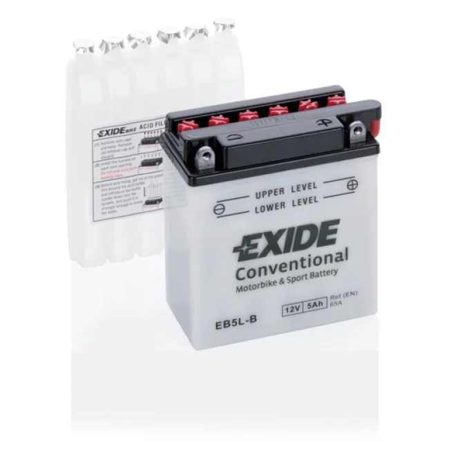Φωτογραφία προϊόντος: Exide Technologies Μπαταρία μοτοσυκλέτας EXIDE EB5L-B 12V 5Ah