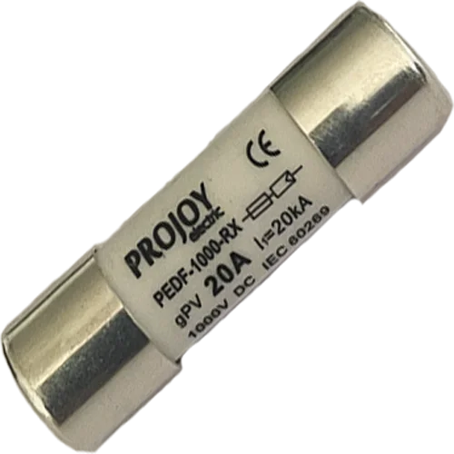 Φωτογραφία προϊόντος: PEDF-1000-20 PROJOY ΑΣΦΑΛΕΙΑ 10X38 ΚΥΛΙΝΔΡΙΚΗ 20A 1000V DC