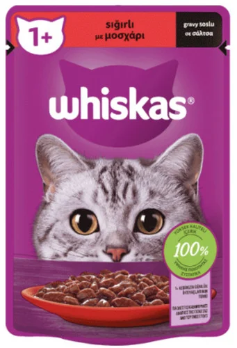 Φωτογραφία προϊόντος: Whiskas Core Μοσχάρι σε Σάλτσα 85gr WHISKAS (2058515)