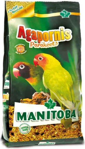 Φωτογραφία προϊόντος: Manitoba Agapornis για μεσαίους παπαγάλους 1kg MANITOBA (20102361)