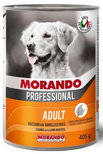 Φωτογραφία προϊόντος: Morando professional dog κομματάκια αρνί & ρύζι 405gr Morando (1091410)
