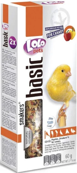 Φωτογραφία προϊόντος: Lolo pets Smakers για Καναρίνια με πάπρικα 60gr Lolo pets (20103687)