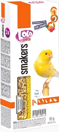 Φωτογραφία προϊόντος: Lolo pets smakers καναρίνια με μέλι, αυγό & φρούτα 3in1 Lolo pets (20103688)