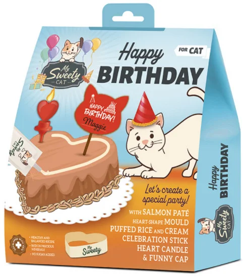 Φωτογραφία προϊόντος: My Sweety HAPPY BIRTHDAY - Πακέτο γενεθλίων για γάτες My Sweety Pet (2072371)