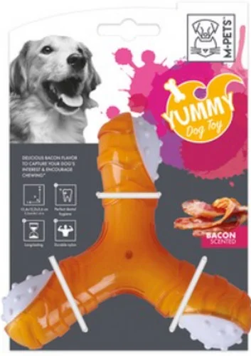 Φωτογραφία προϊόντος: M-pets Νόστιμο παιχνίδι με γεύση μπέικον 13,4 x 12,2 x 3,6 εκ. M-pets (2052960)