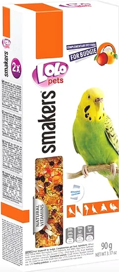 Φωτογραφία προϊόντος: Lolo pets Smakers για Παπαγαλάκια με φρούτα 90gr Lolo pets (1086674)