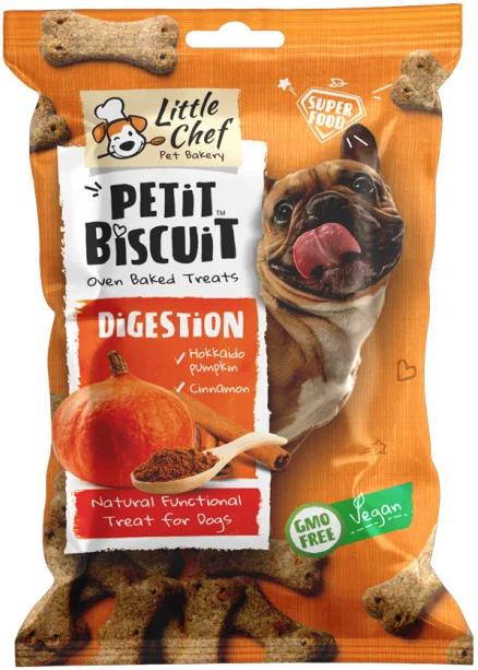 Φωτογραφία προϊόντος: Little chef Λιχουδιές Σκύλου Vegan Petit Biscuit Digestion 150gr Little chef (2072442)