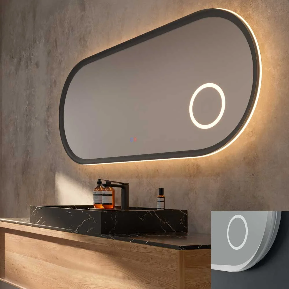 Φωτογραφία προϊόντος: Καθρέπτης led Imex Rimini RIMI040/120BL 120x60Υ χρώμα λευκό ματ αντιθαμβωτικός
