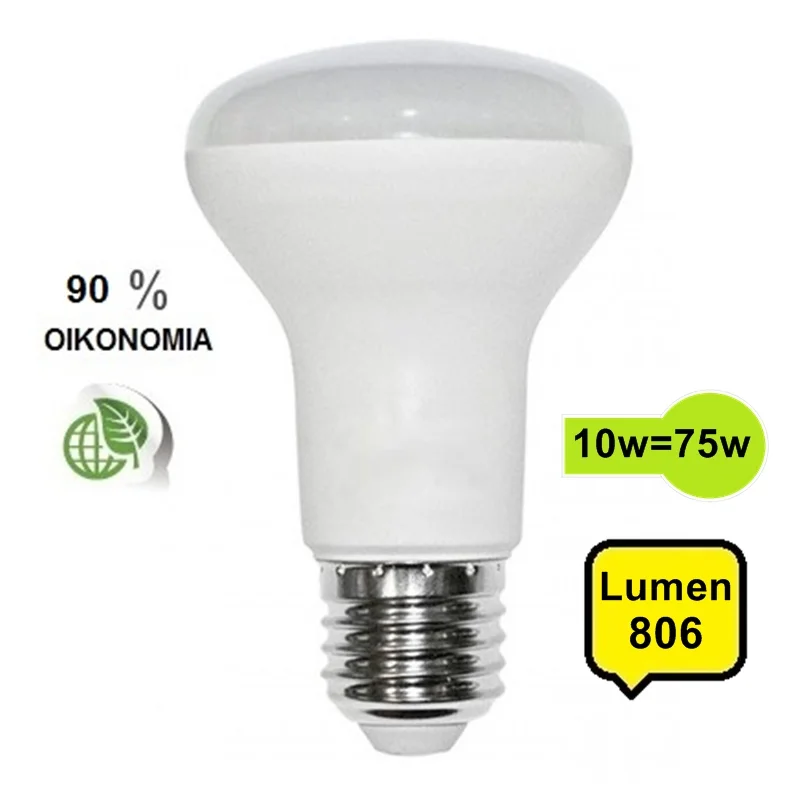 Φωτογραφία προϊόντος: RED POINT Λάμπα LED R63 καθρέπτου E27 10W 850 Lumen Θερμό Φώς 22119