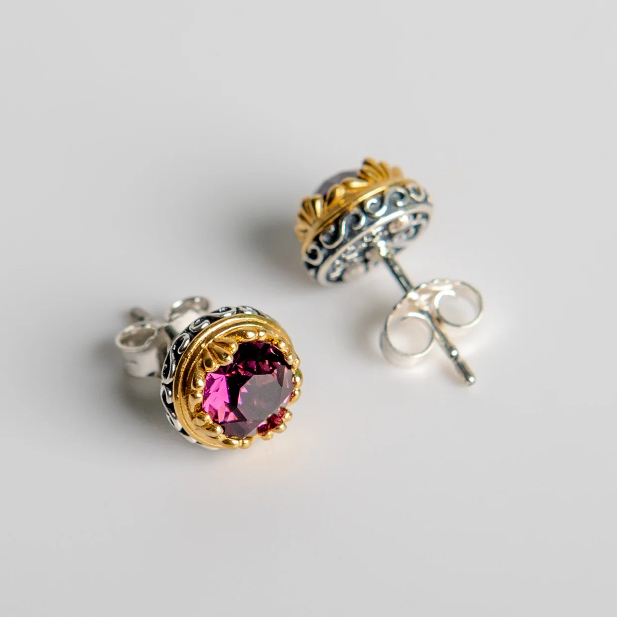 Φωτογραφία προϊόντος: Peach Jewelry Αργυρά Σκουλαρίκια Ασήμι 925 Με Ημιπολύτιμες Πέτρες Επιχρυσωμένα Κ24 FSK531