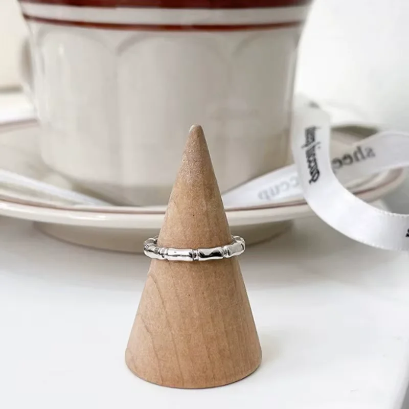 Φωτογραφία προϊόντος: Peach Jewelry Δαχτυλίδι Ασήμι 925 Με Σχήμα Bamboo