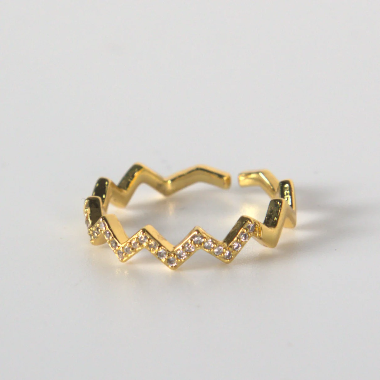 Φωτογραφία προϊόντος: Peach Jewelry Δαχτυλίδι Blaze Επιχρυσωμένο Ασήμι 925 Με Ζιρκόν