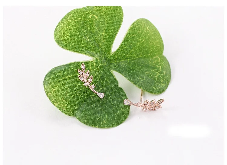 Φωτογραφία προϊόντος: Peach Jewelry Σκουλαρίκια Ασημι 925 Kλαδακι ροζ χρυσο