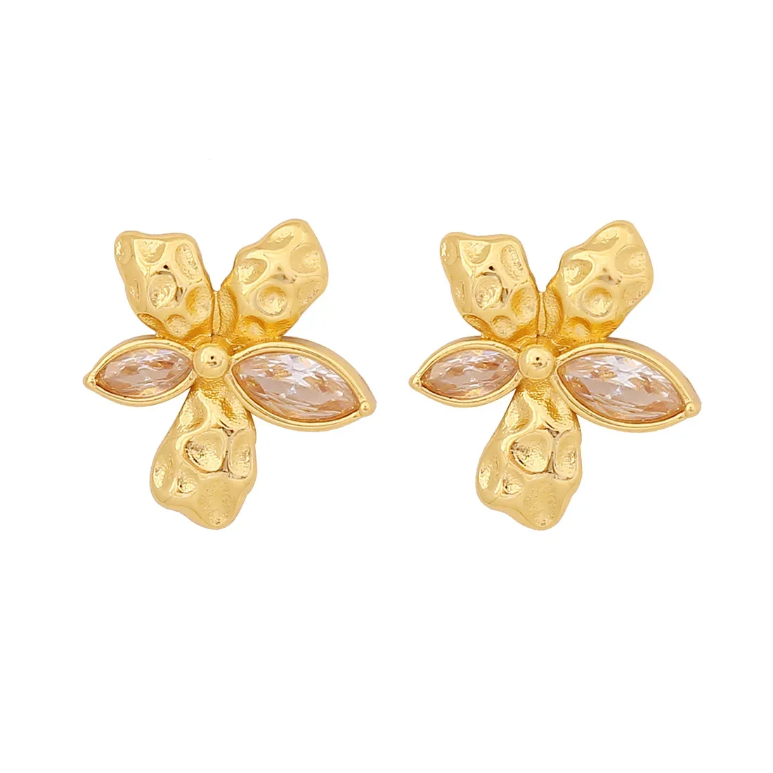 Φωτογραφία προϊόντος: Peach Jewelry Σκουλαρίκια αστέρι Χρώμα Χρυσό από Ανοξείδωτο Ατσάλι