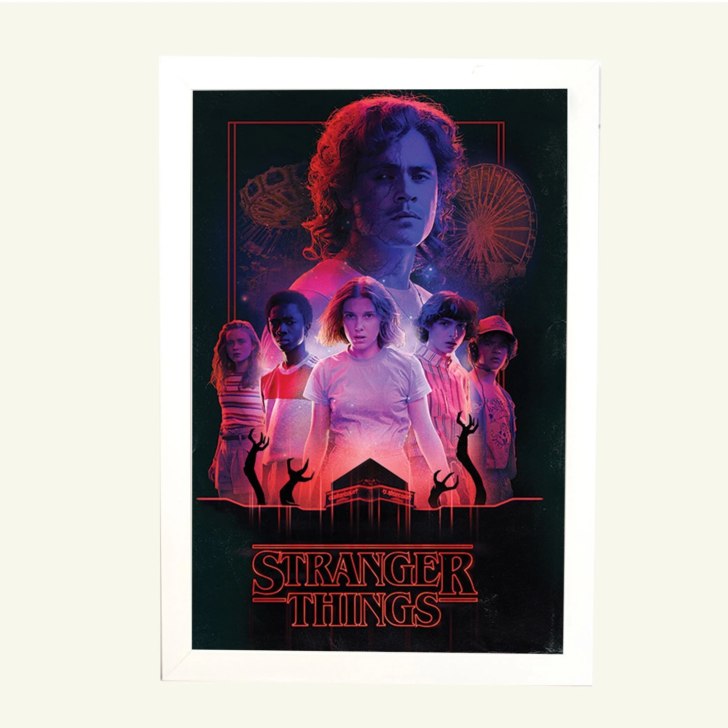 Φωτογραφία προϊόντος: HOPER Αφίσα Stranger Things 61x91,5εκ Κορνίζα Ξύλινη Χρώμα Λευκό Με Ακρυλικό Τζάμι Άθραυστο K1041-3