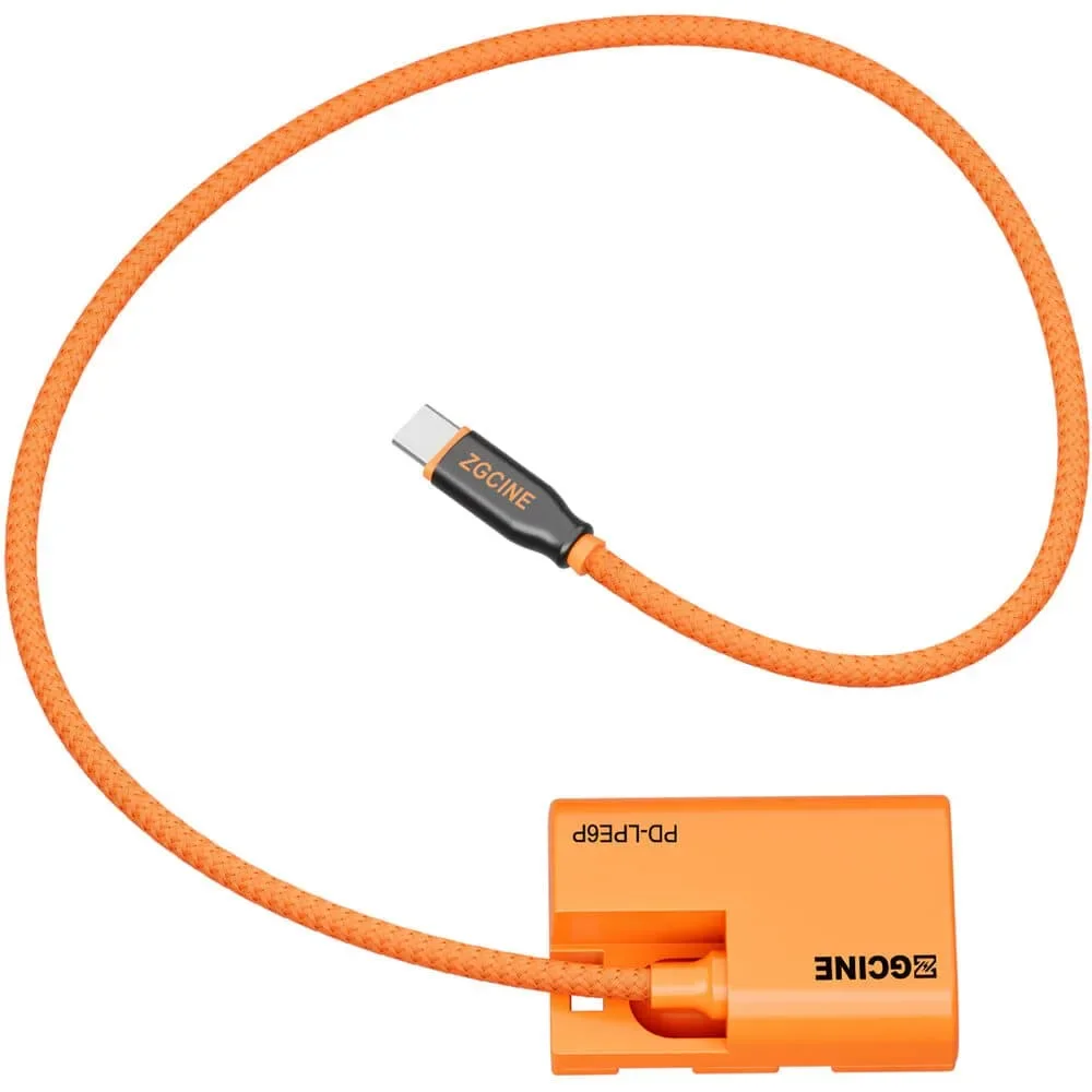 Φωτογραφία προϊόντος: GR ZGCINE PD-LPE6P USB-C to LP-E6P Braided Dummy Battery Cable έως 12 άτοκες δόσεις ή 24 δόσεις