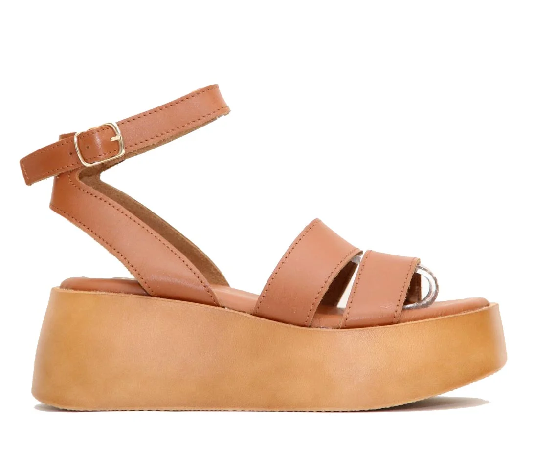 Φωτογραφία προϊόντος: Anteos Shoes Anteos Basic 24303 Γυναικεία Σανδάλια από Eco σε Ταμπά χρώμα