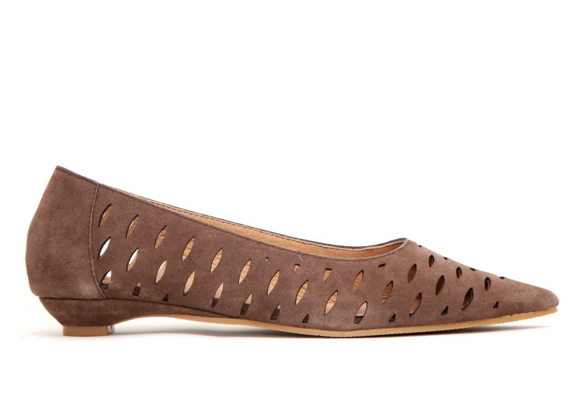 Φωτογραφία προϊόντος: top3shoes Top3 Shoes SF1602 Γυναικεία Loafers από Δέρμα Nubuck σε Μόκα χρώμα
