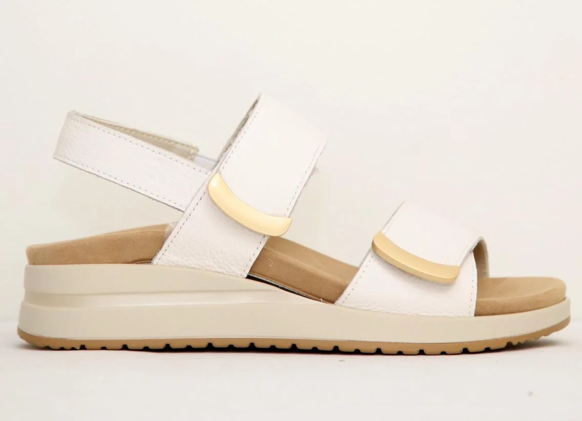 Φωτογραφία προϊόντος: Treintas Shoes Γυναικεία Πέδιλα - Πλατφόρμες Treintas 4530 Ανατομικά από Δέρμα σε Λευκό χρώμα