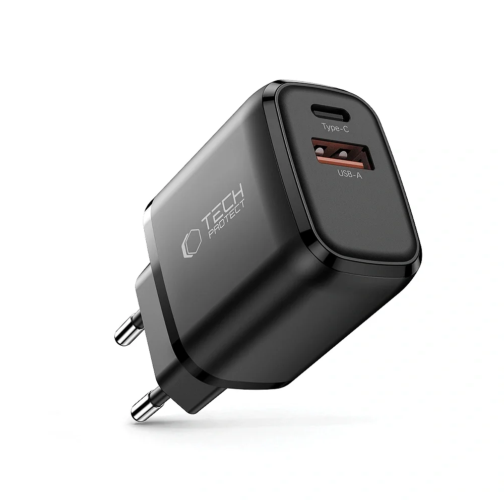 Φωτογραφία προϊόντος: Tech-Protect Φορτιστής NCA30 USB-A / USB-C PD 30W / QC3.0 Black