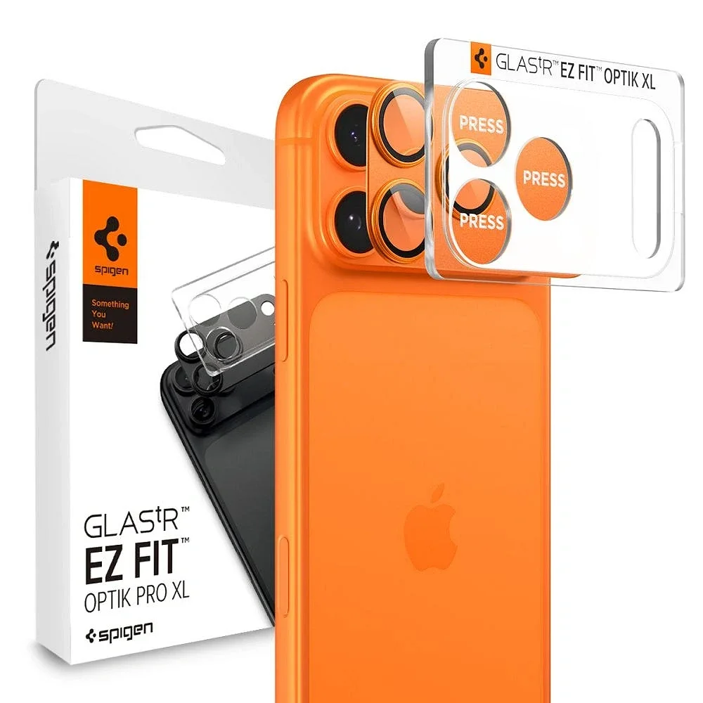 Φωτογραφία προϊόντος: Spigen Optik Pro XL Glas.tr Ez Fit Camera Protector iPhone 17 Pro Max Orange