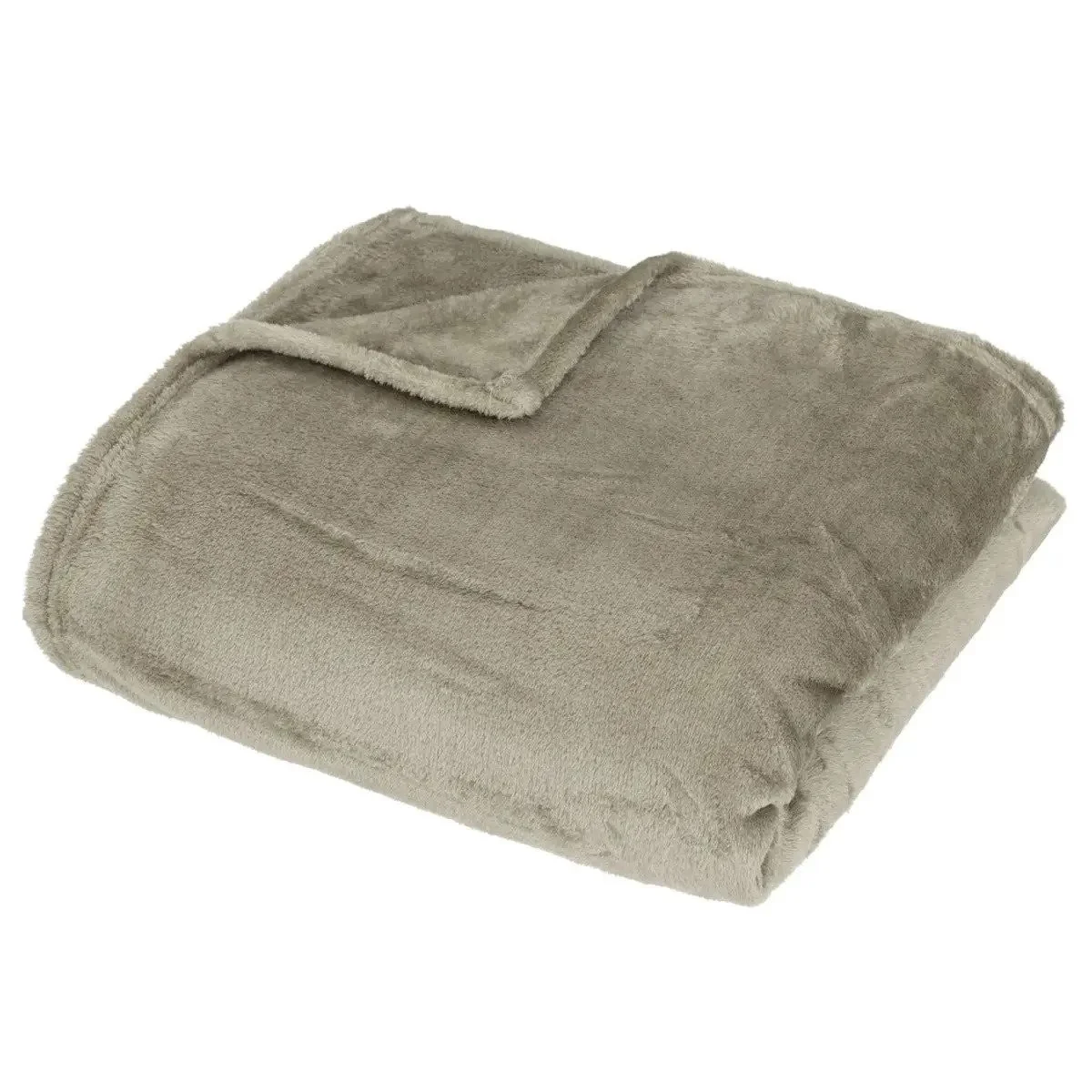 Φωτογραφία προϊόντος: Κουβέρτα Καναπέ 150x220cm Beige Velour Με θήκη Atmosphera