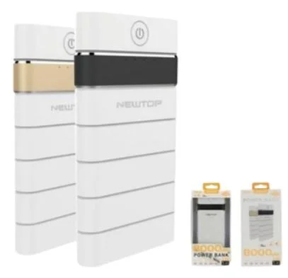 Φωτογραφία προϊόντος: NEWTOP Powerbank PB13 8000mAh σε ΛΕΥΚΟ-ΧΡΥΣΟ Χρώμα
