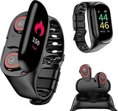 Φωτογραφία προϊόντος: OEM TWS 2in1 M1 Activity Tracker με Παλμογράφο Μαύρο