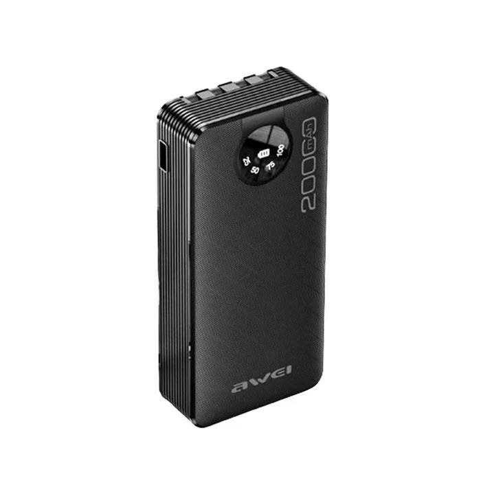Φωτογραφία προϊόντος: Awei P134K Power Bank 20000mAh με Θύρα USB-A και Θύρα USB-C Μαύρο
