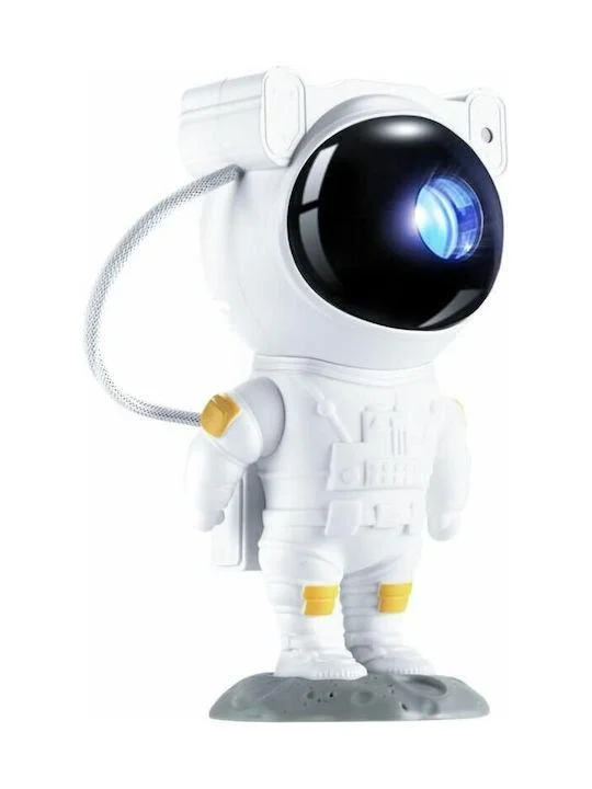 Φωτογραφία προϊόντος: OEM Παιδικό Φωτιστικό Projector Astronaut Λευκό 21x11cm