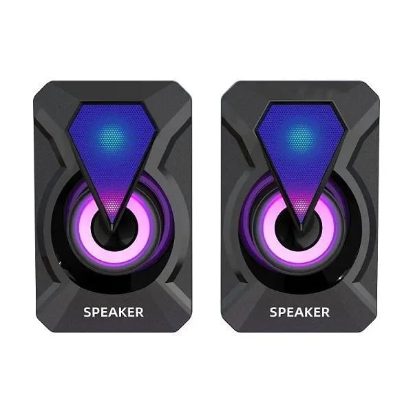Φωτογραφία προϊόντος: OEM Stereo Loud Bass 3W*2 υπολογιστή ενσύρματα ηχεία RGB YST-1047