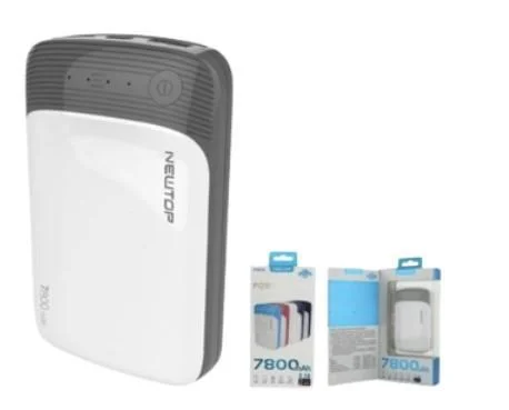 Φωτογραφία προϊόντος: NEWTOP Powerbank PB19 7800mAh ΛΕΥΚΟ-ΓΚΡΙ