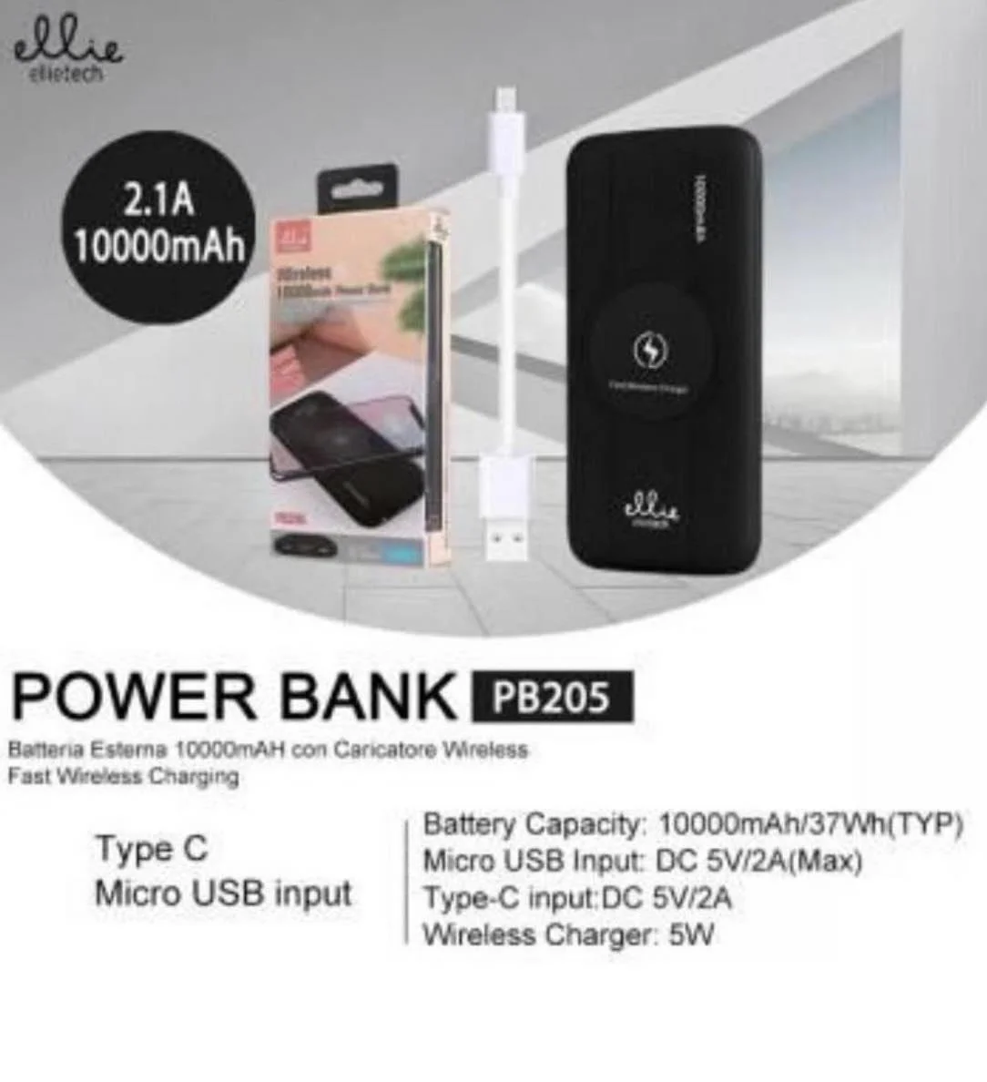 Φωτογραφία προϊόντος: OEM Ellietech PB205 Power Bank 10000mAh MAYPO