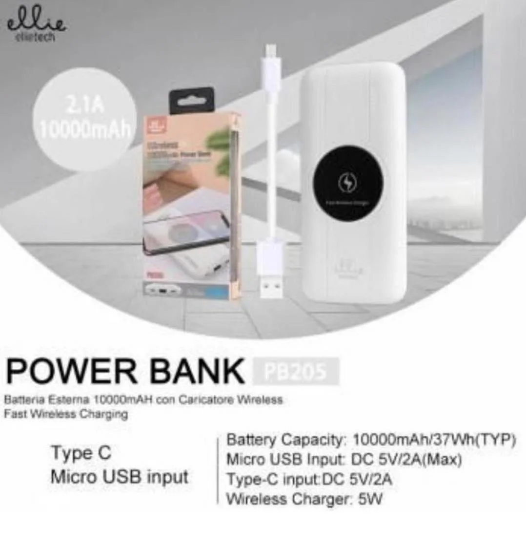 Φωτογραφία προϊόντος: OEM Ellietech PB205 Power Bank 10000mAh ΛΕΥΚΟ