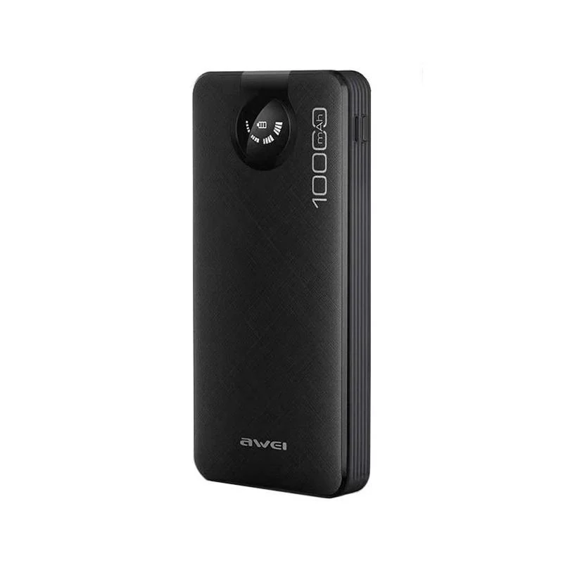 Φωτογραφία προϊόντος: Awei P133K Power Bank 10000mAh με Θύρα USB-A και Θύρα USB-C Μαύρο