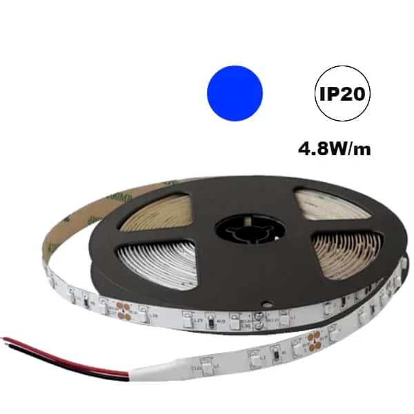 Φωτογραφία προϊόντος: ΤΩRA CUBALUX Ταινία led μπλε 5m 12VDC 4.8w/m 60Lm/m μη στεγανή IP20 50-0019