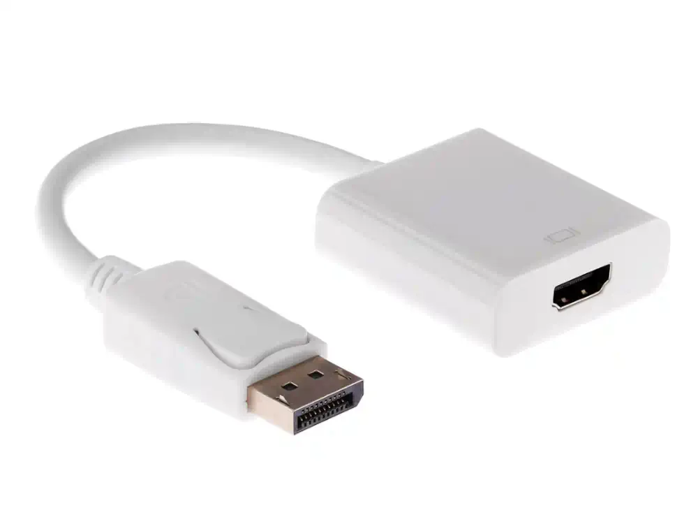 Φωτογραφία προϊόντος: PowerTech Αντάπτορας DisplayPort (M) Σε HDMI (F) 0.20m Λευκός (CAB-DP004)