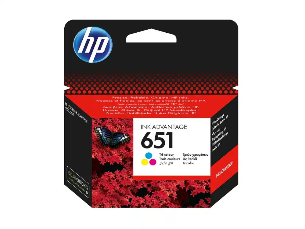 Φωτογραφία προϊόντος: HP Μελάνι Inkjet No.651 Tri-colour (C2P11AE)