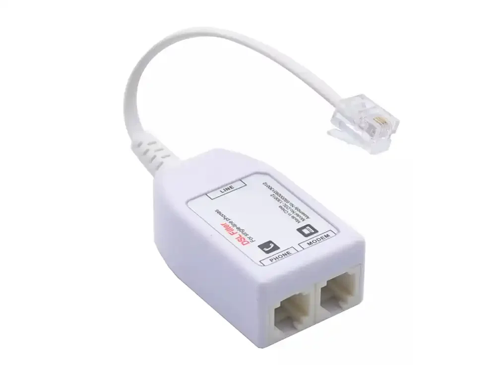 Φωτογραφία προϊόντος: PowerTech VDSL Splitter Με Φίλτρο RJ11 Λευκό (ADSL-06)