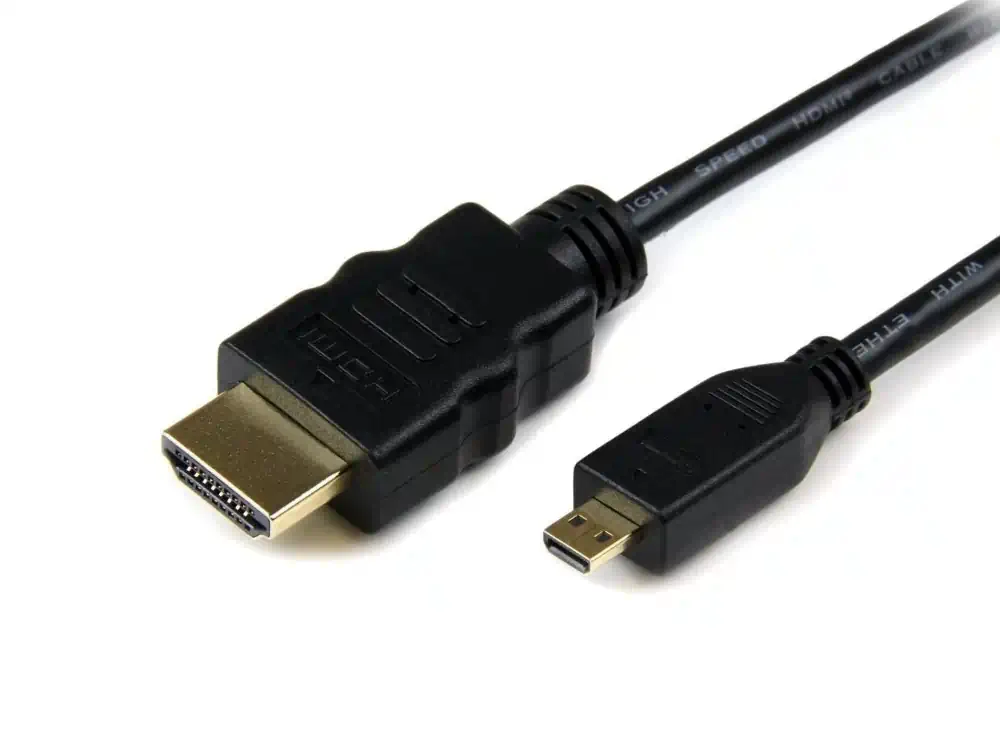 Φωτογραφία προϊόντος: PowerTech Καλώδιο HDMI (M) Σε HDMI Micro (M) Με Ethernet 1.5m Μαύρο (CAB-H007)